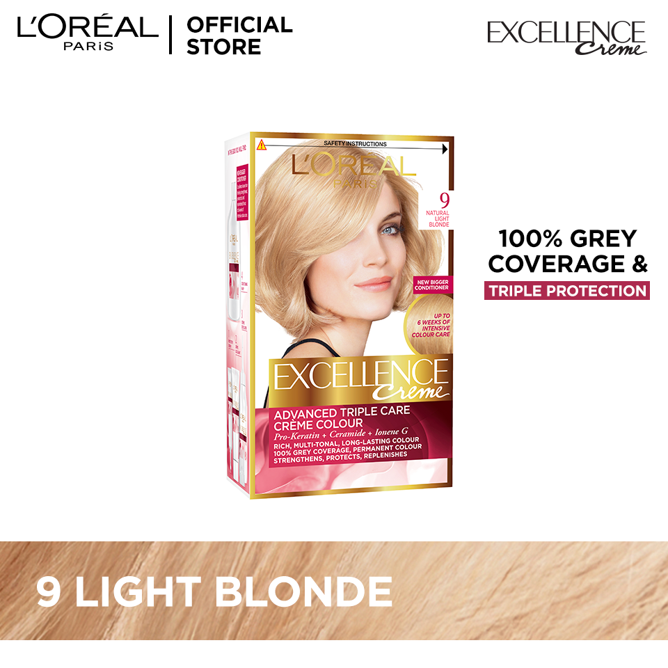 Excellence Permanent Color, Triple Protection, Extra Light Natural